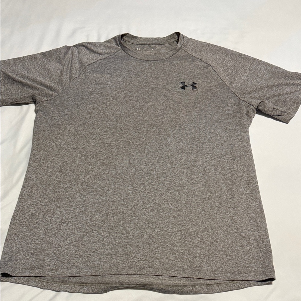 Under Armour Men's Heather Gray Short Sleeve Tech Tee